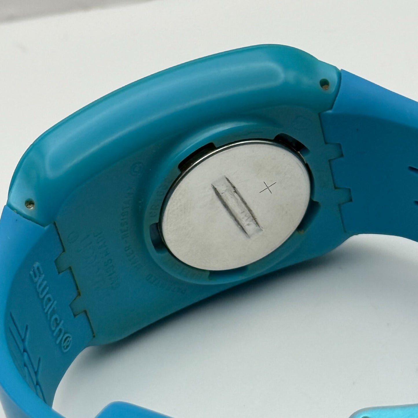 38mm Swatch Touch Blue SURS100 Swiss Digital Quartz Watch UNTESTED PARTS REPAIR