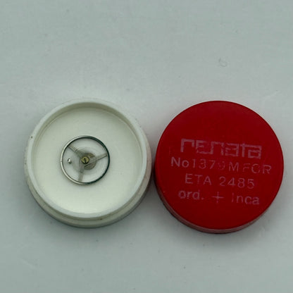 ETA 2485 Balance Wheel Complete And Spring 1379 M Watch Movement Parts NOS