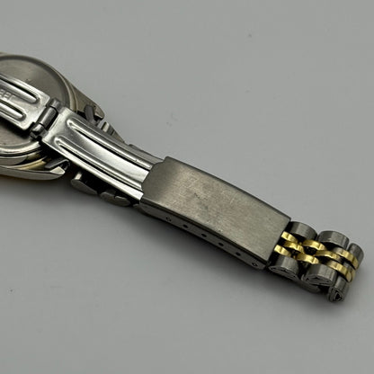 24mm Working Ladies Philip Mercier L123L Two Tone Quartz Watch 6.75 Inches