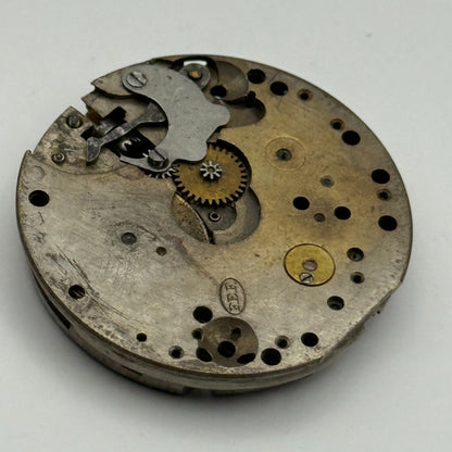 FEF Trench 15 Jewels Watch Movement Manual Wind Vintage Parts Repair 29.5mm
