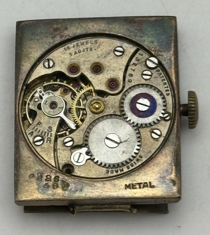 20.9mm Running Cyma Ref 836 J W Benson Manual Wind Swiss Watch Movement PARTS