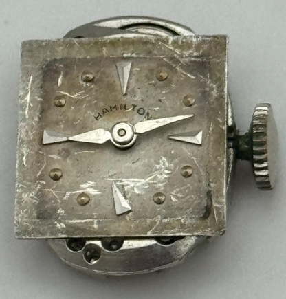 12.7mm Ladies Hamilton Cal 757 Manual Wind 22 Jewels Swiss Watch Movement PARTS