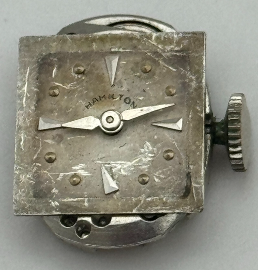 12.7mm Ladies Hamilton Cal 757 Manual Wind 22 Jewels Swiss Watch Movement PARTS