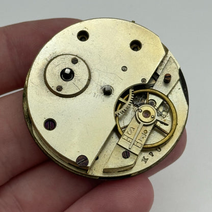 43mm XPU Antique Key Wound Roman Numerals Dial Pocket Watch Movement PARTS SPARE