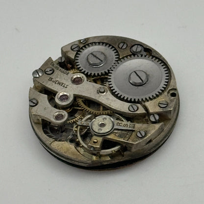 23.7mm 15 Jewels Porcelain Dial Swiss Trench Watch Movement Manual Wind PARTS