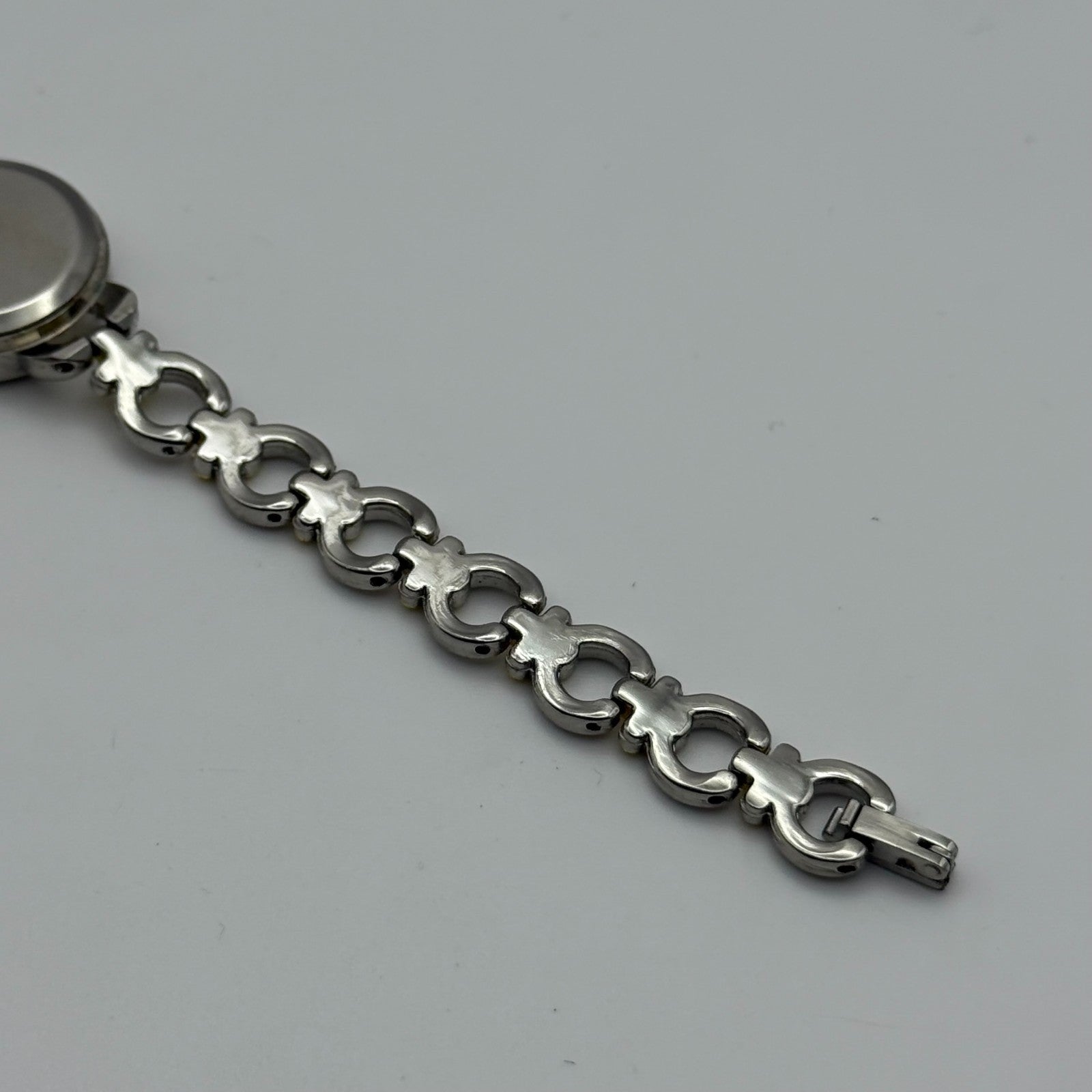 22mm Working Ladies Via Lucia 181 Two Tone Gold And Silver Quartz Watch 7 Inches