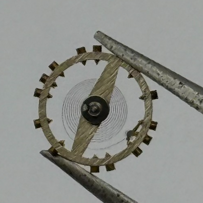 FHF 59 Inca Balance Wheel Complete And Spring 1231 M Watch Movement Parts NOS