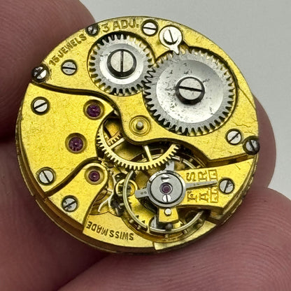 23.6mm J W Benson 15 Jewels Balance Ok Swiss Manual Wind Watch Movement PARTS