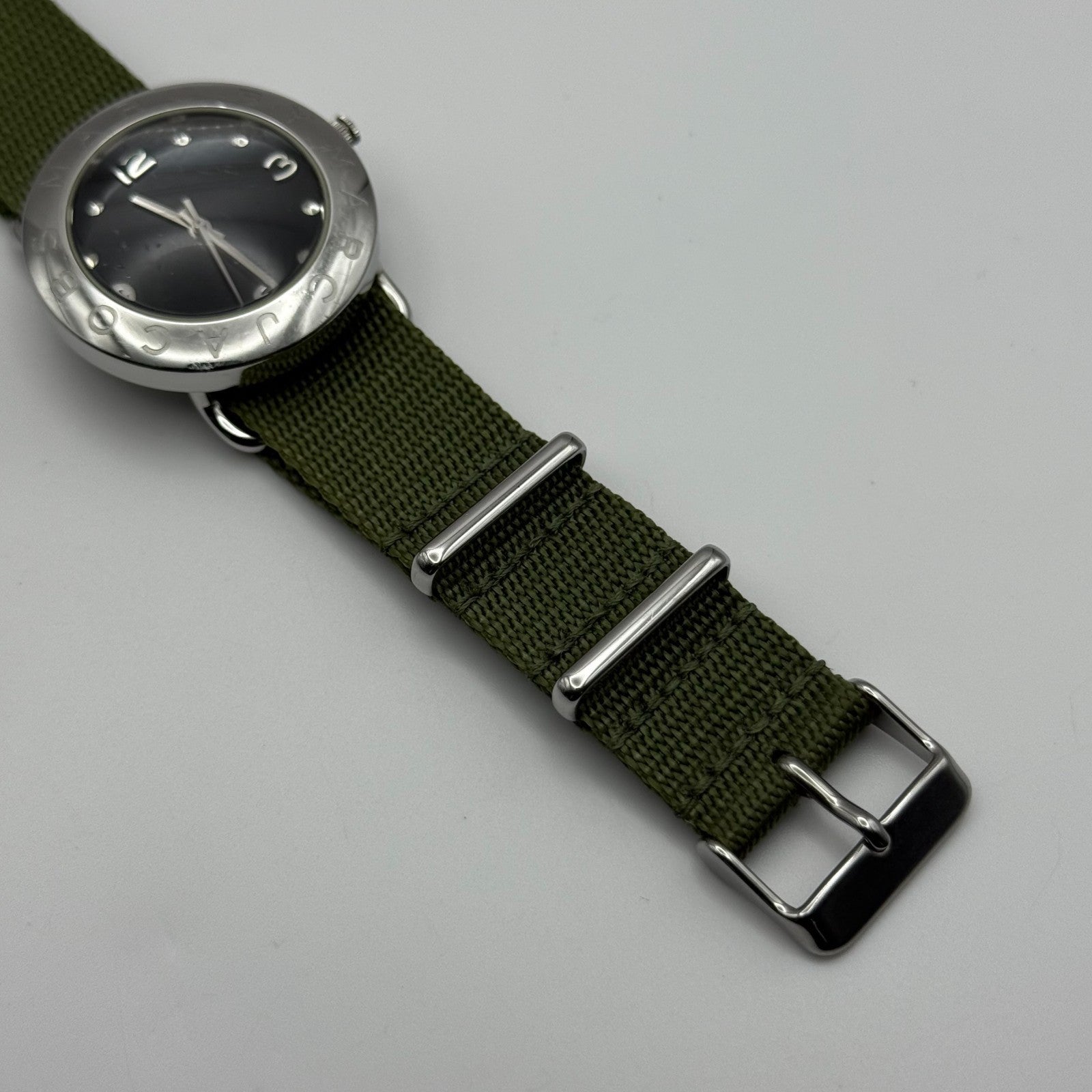 Marc by Marc Jacobs Men's Quartz Watch Black Dial Green Strap 36mm PARTS REPAIR