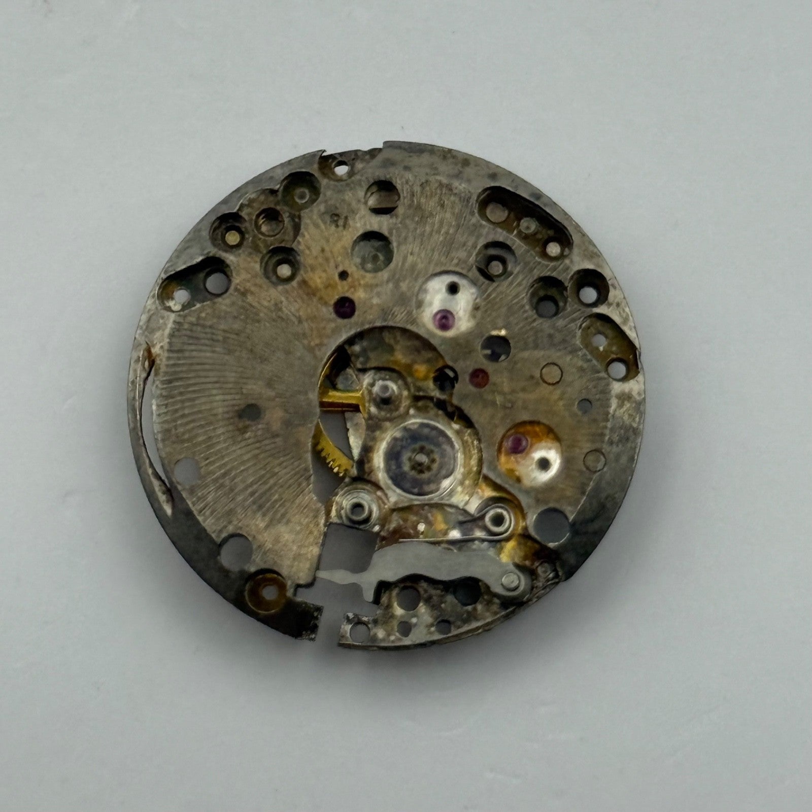 AS 1187/94 Watch Movement Manual Wind Vintage Swiss Incomplete Parts 23.6mm
