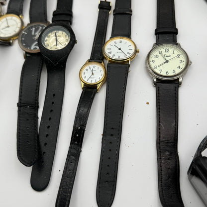 Bundle Of 15 Quartz Watches Job Lot Modern / Vintage Untested Parts / Repair