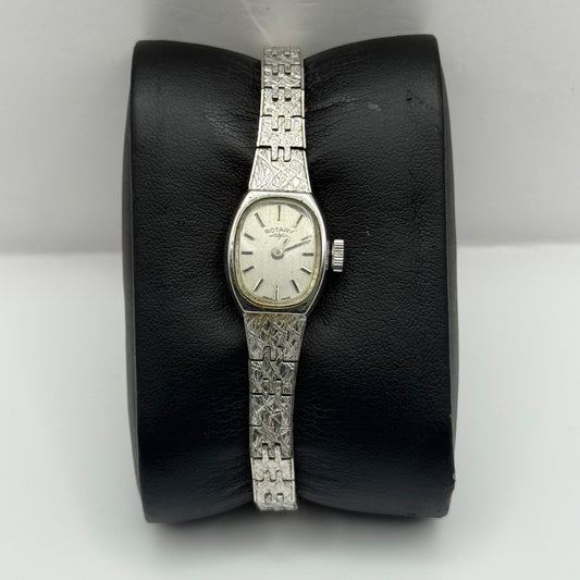 Vintage Rotary Ladies Watch Mechanical Working Keeping Time Swiss Made 14mm