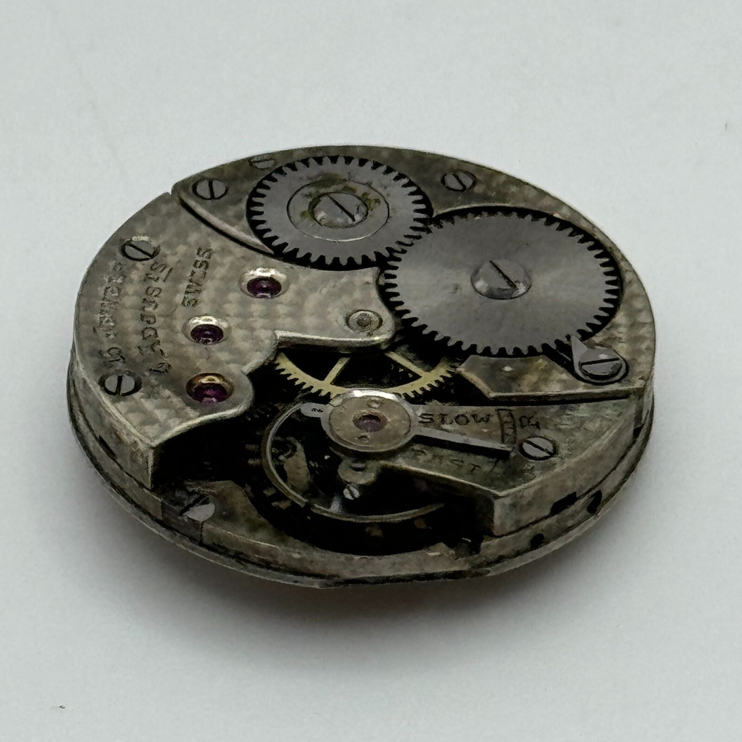 23.2mm Possibly Movado 15 Jewels 4 Adjustments Manual Wind Watch Movement PARTS