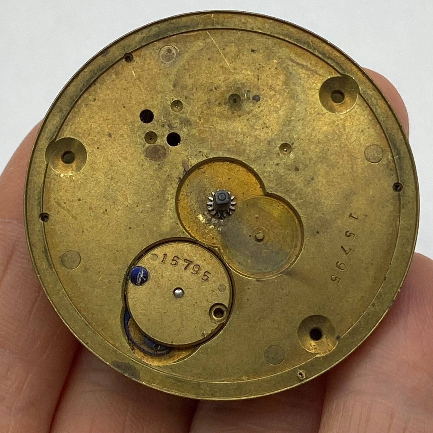 45.6mm Antique Key Wound Pocket Watch Movement PARTS
