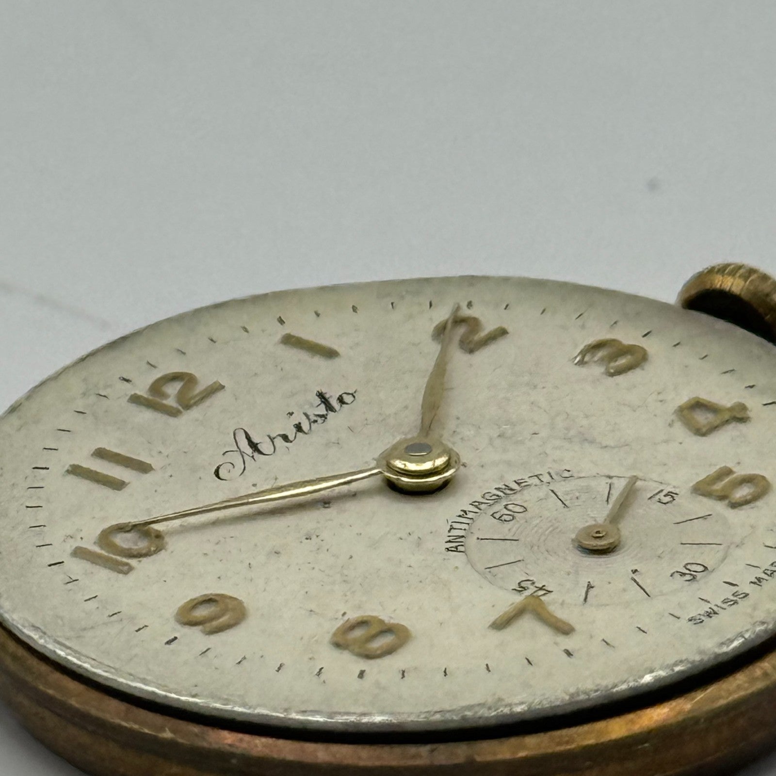 AS 1002 984 Watch Movement Aristo Manual Wind Vintage Swiss Parts Repair 27.7mm