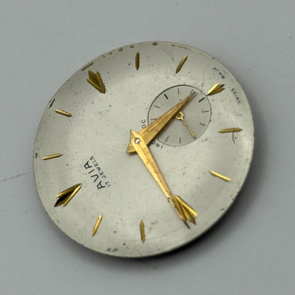 Peseux 320 Watch Movement Avia Manual Wind Vintage Swiss 17 Jewels Parts 30.4mm