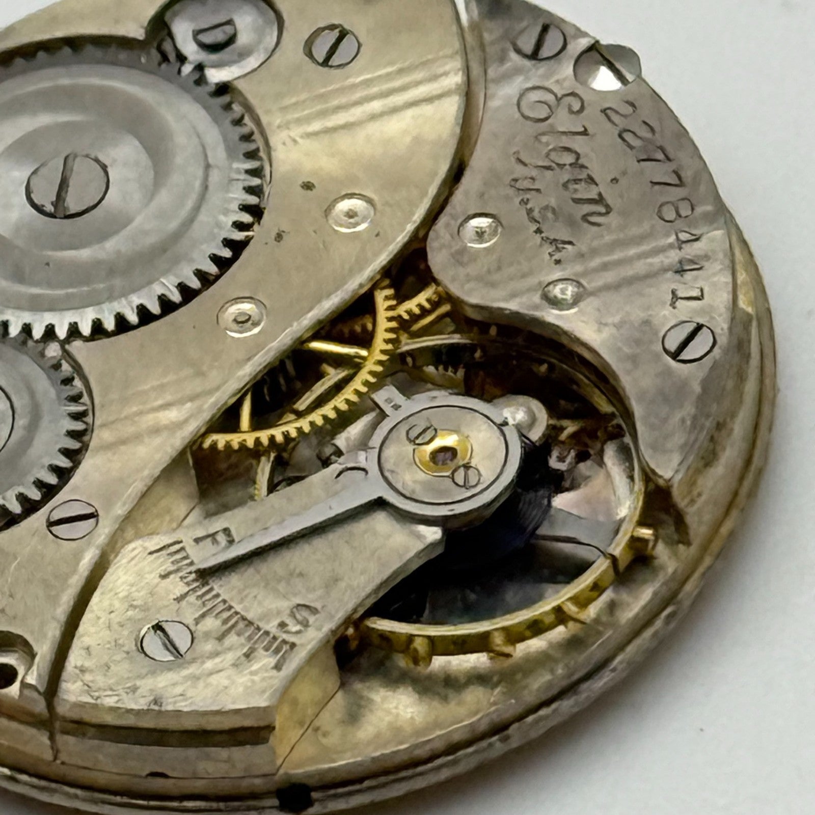 1920 Antique 6/0s Elgin 431 Model 2 American Watch Movement PARTS REPAIR SPARES