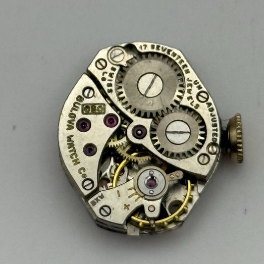 15.3mm Vintage Ladies Bulova 6BO Manual Wind Swiss Watch Movement PARTS REPAIR