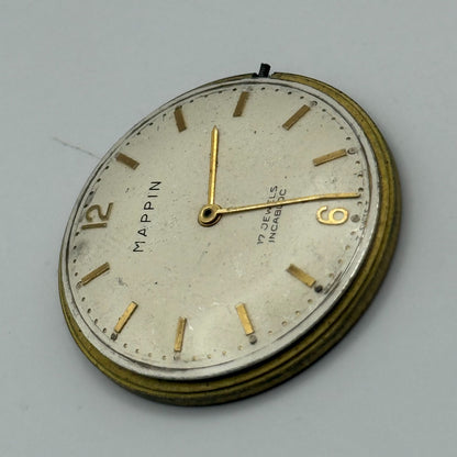 FHF 72 Watch Movement Mappin Manual Wind Vintage Swiss Parts Repair 31.6mm