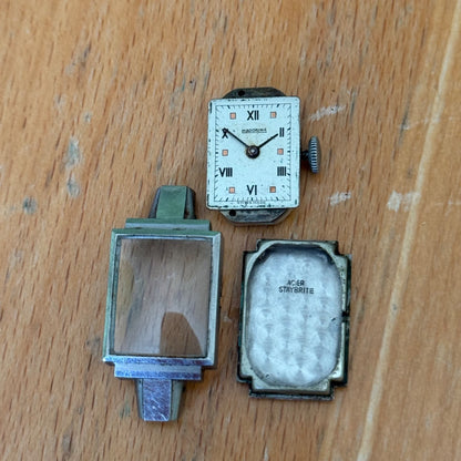 14mm Vintage Madorina Art Deco Ladies Swiss Manual Wind Watch PARTS / REPAIR