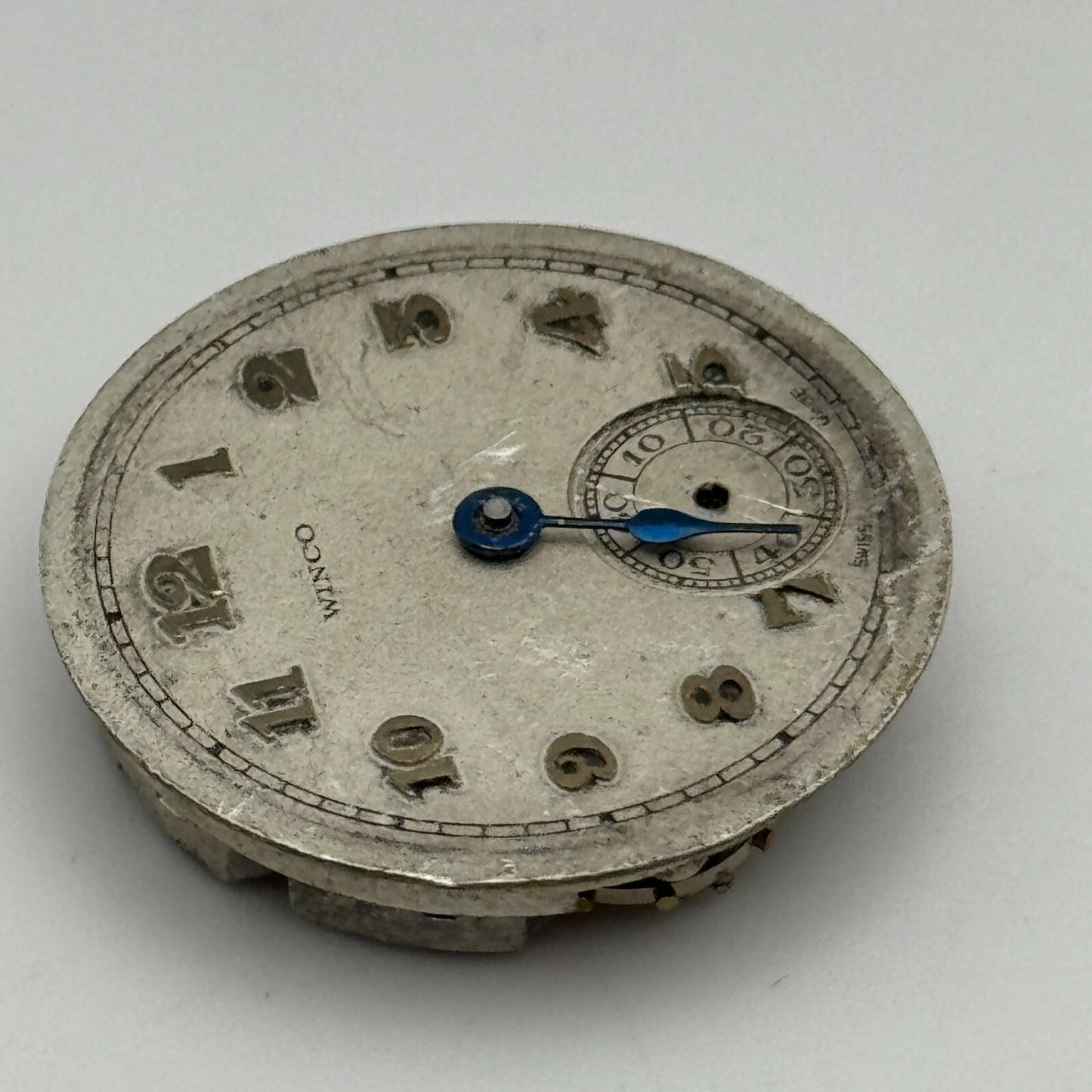 23.6mm Winco 81220 Manual Wind 15 Jewels Watch Movement Swiss Vintage PARTS