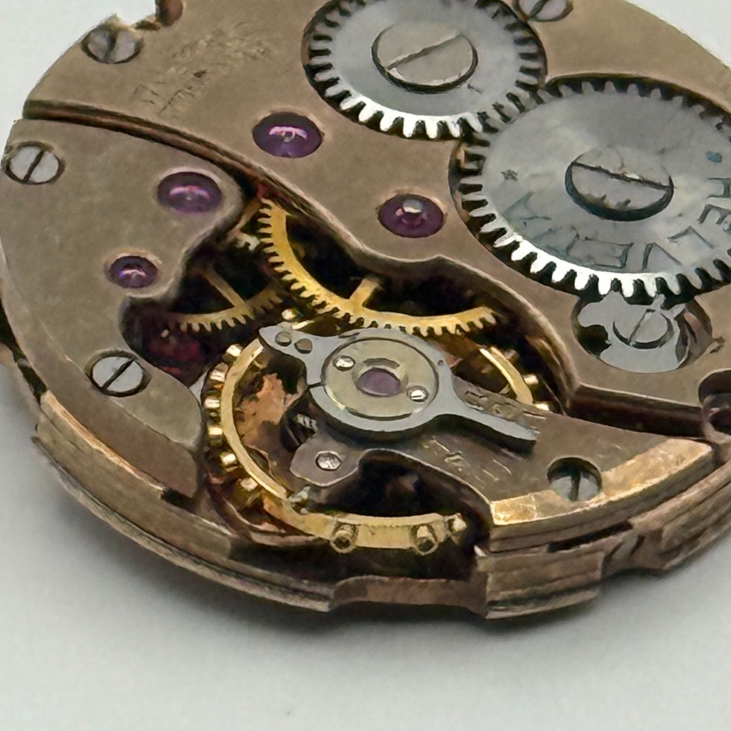 Helvetia 2665 Watch Movement Running Manual Wind Vintage Parts Repair 19.6mm