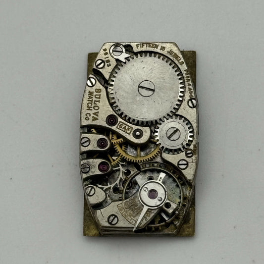15.3mm Vintage Bulova 6AF Manual Wind Swiss Watch Movement PARTS REPAIR SPARES