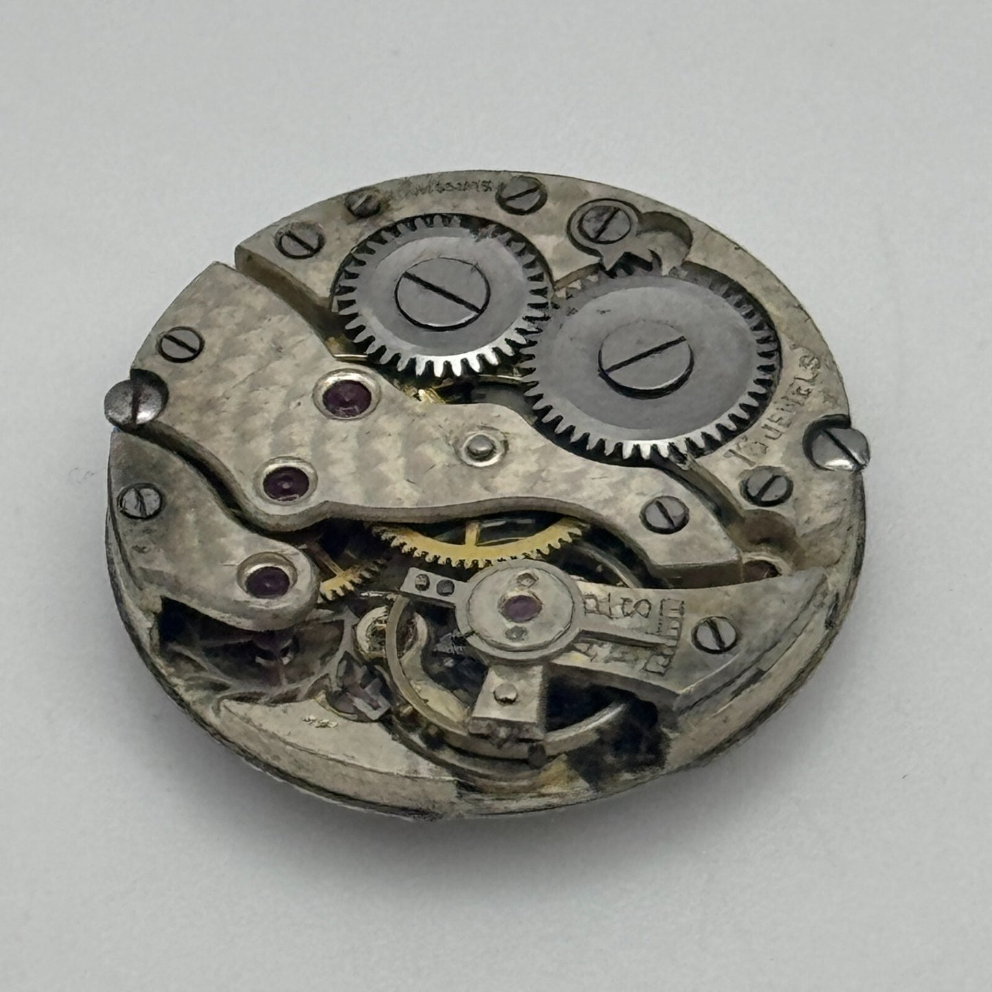 19.6mm 15 Jewels Roman Numerals Trench Watch Movement Manual Wind PARTS SPARES