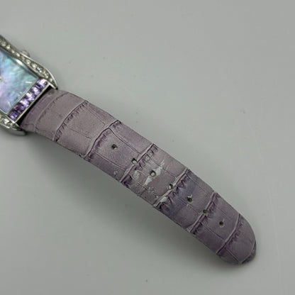 Oskar Emil Ladies Swiss Quartz Watch Crystal Bezel Leather Strap Working 25mm