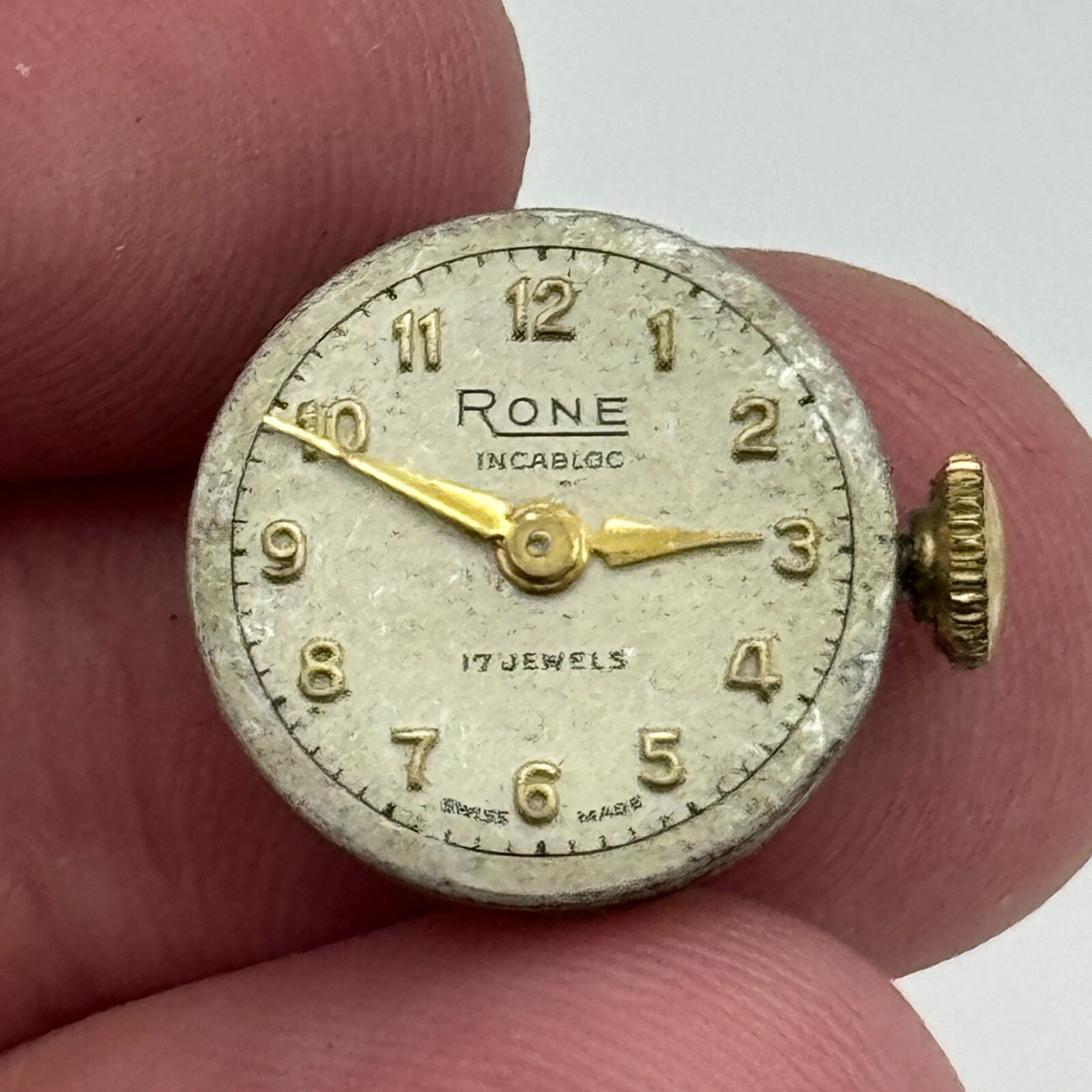 15.5mm Ladies Rone 675 ETA 2410 Manual Wind Watch Movement Swiss Vintage PARTS