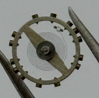 AS 976 1012 Balance Wheel Complete And Spring  29 M Watch Movement Parts NOS