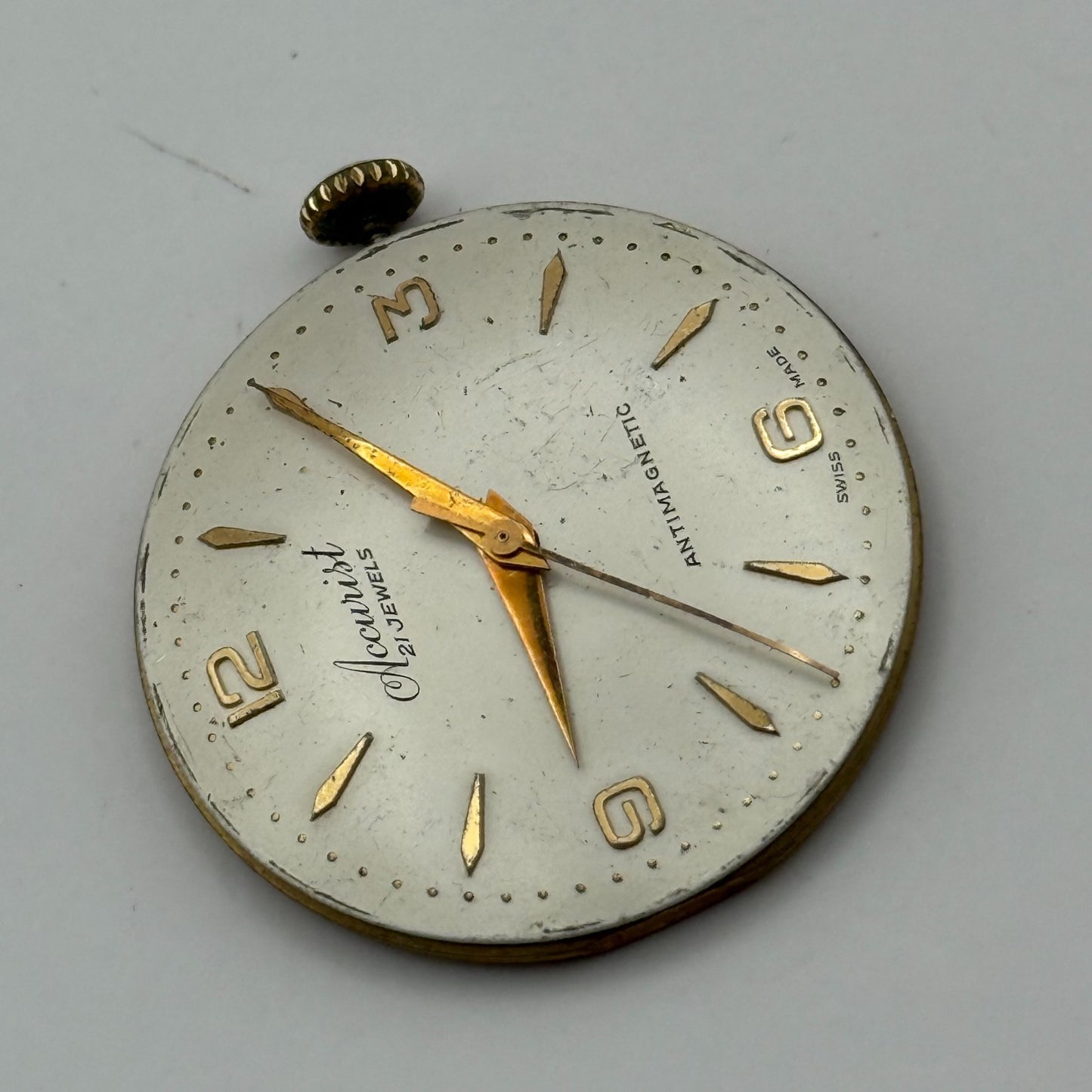 ETA 2390 Watch Movement Accurist Manual Wind Vintage Swiss Parts Repair 29.3mm