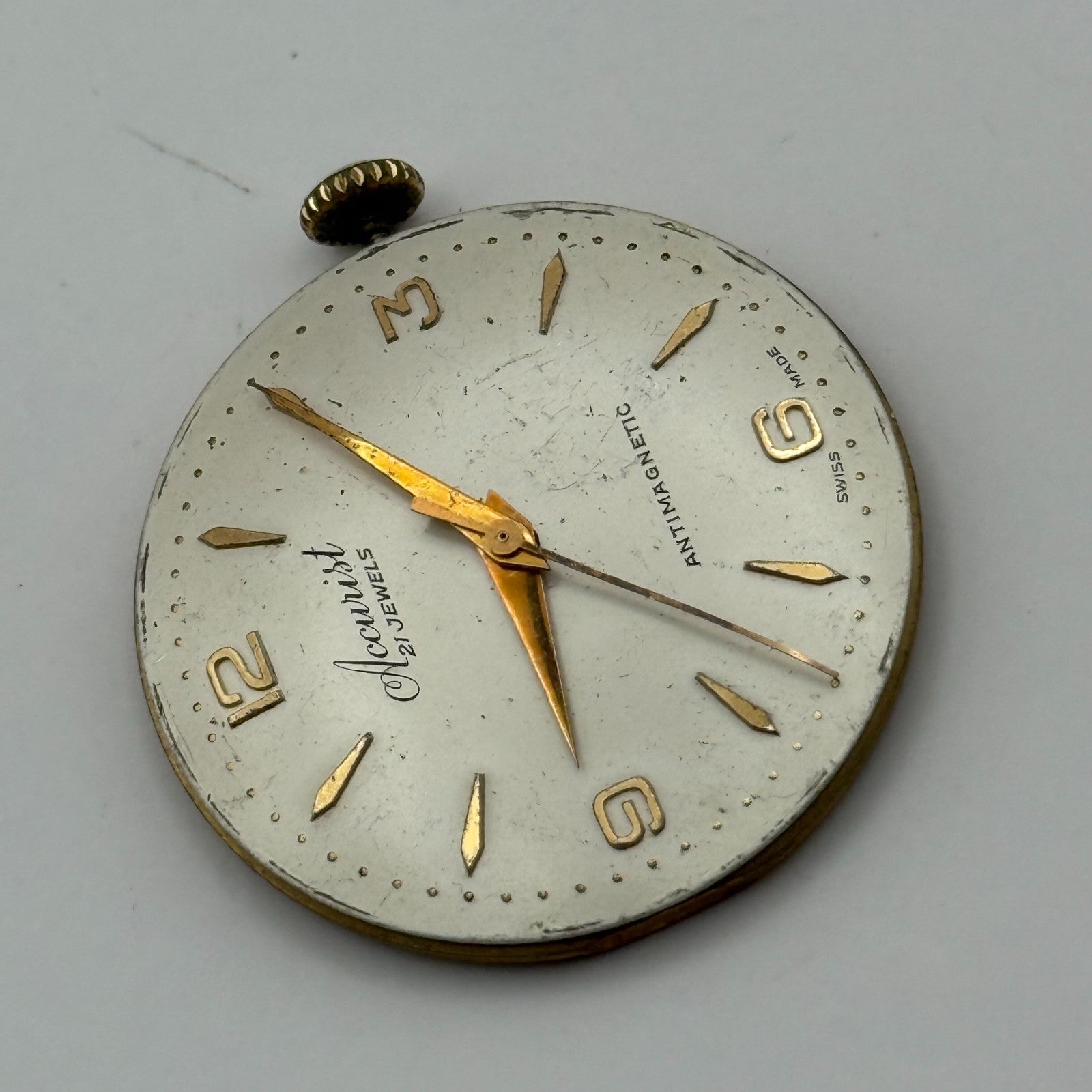 ETA 2390 Watch Movement Accurist Manual Wind Vintage Swiss Parts Repair 29.3mm