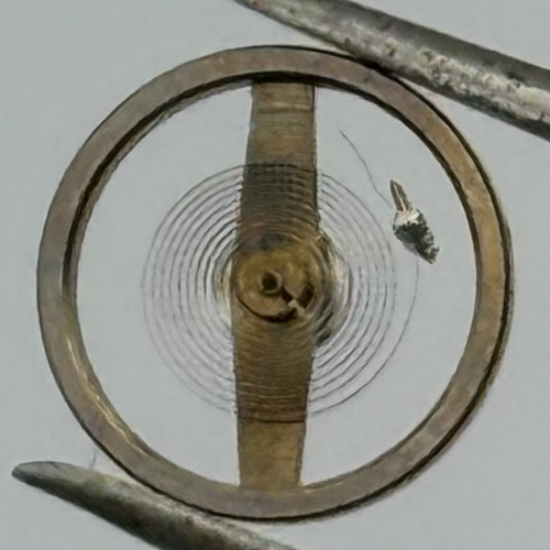 Oris 380 Balance Wheel Complete And Spring 6 3/4-8''' 398 M Watch Movement Parts