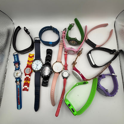 Bundle Of 15 Quartz Watches Job Lot Modern / Vintage Untested Parts / Repair