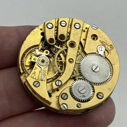 42.9mm Very Rare FHF Cal 3 Vintage Pocket Watch Movement PARTS REPAIR SPARES