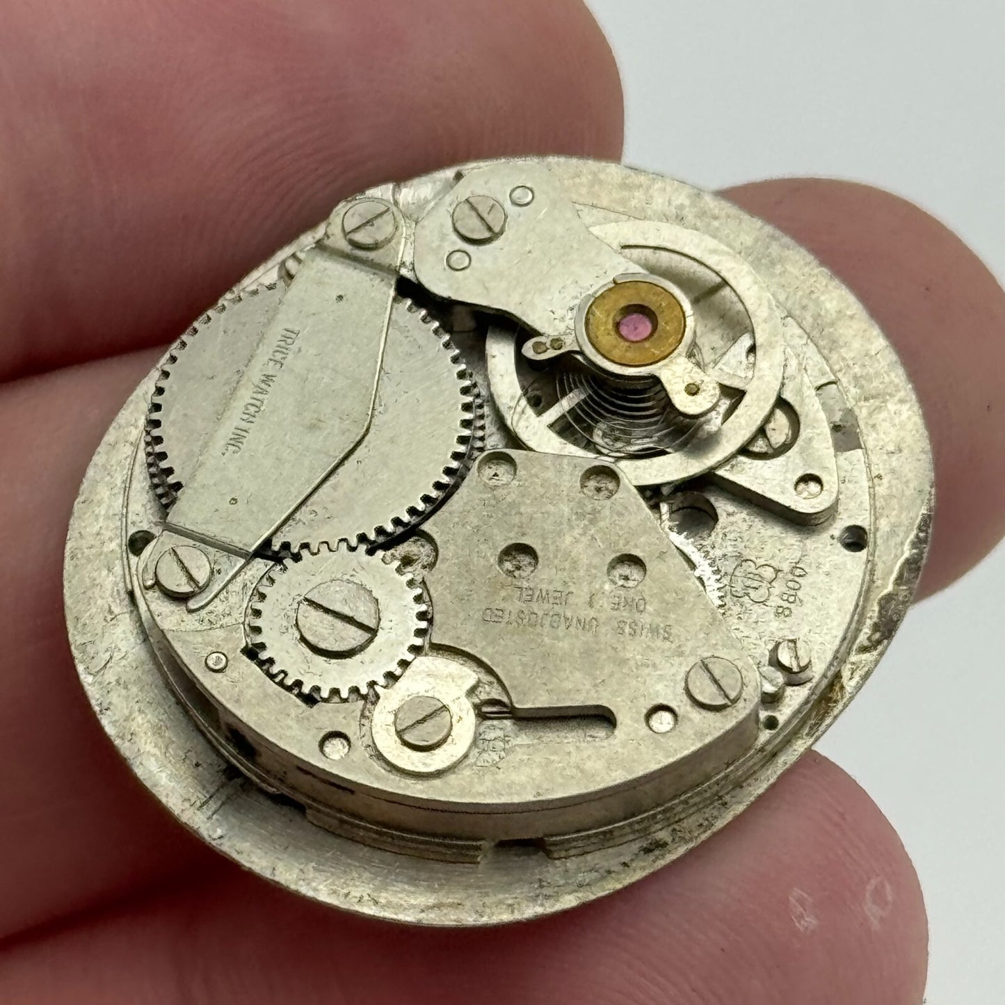 27mm Mens Trafalgar EB 8800 Manual Wind 1 Jewel Watch Movement PARTS REPAIR