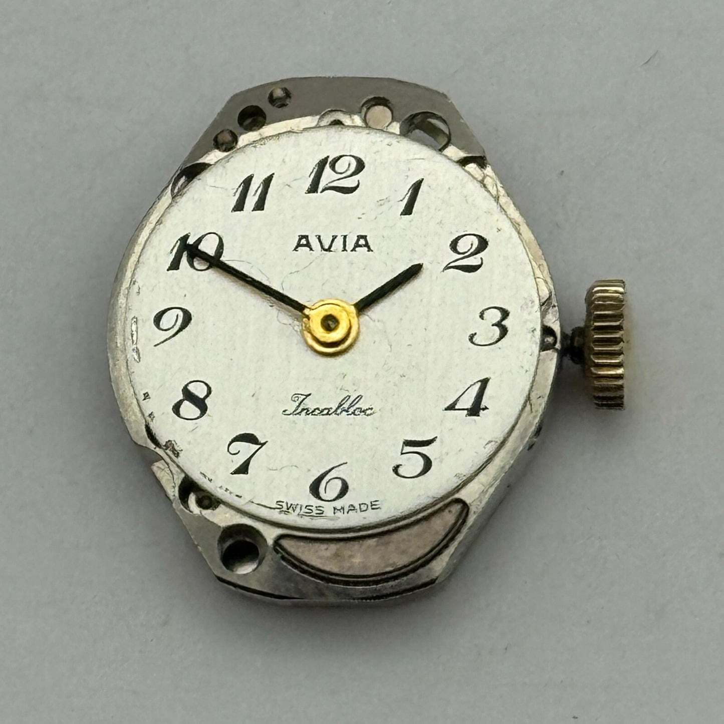 15mm Ladies Avia FHF 69N Manual Wind Watch Movement Swiss Vintage PARTS SPARES