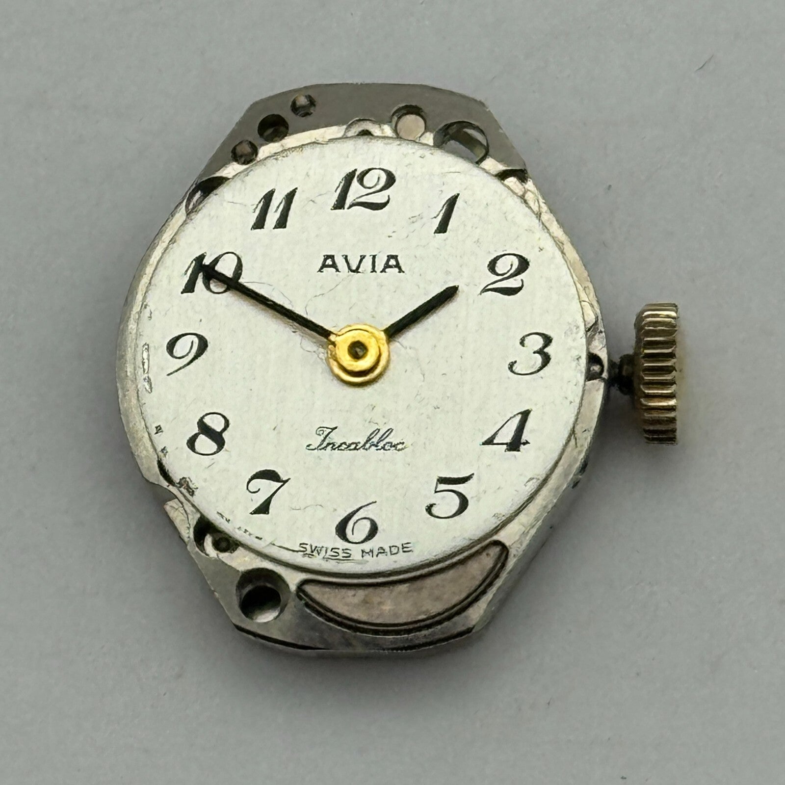 15mm Ladies Avia FHF 69N Manual Wind Watch Movement Swiss Vintage PARTS SPARES