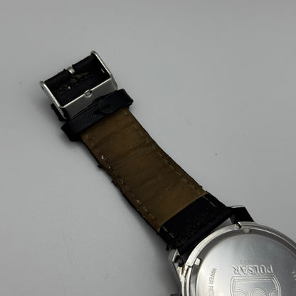 Pulsar Chronograph 100M Watch Men's Quartz VD53-X055 Working 43mm Japan Steel