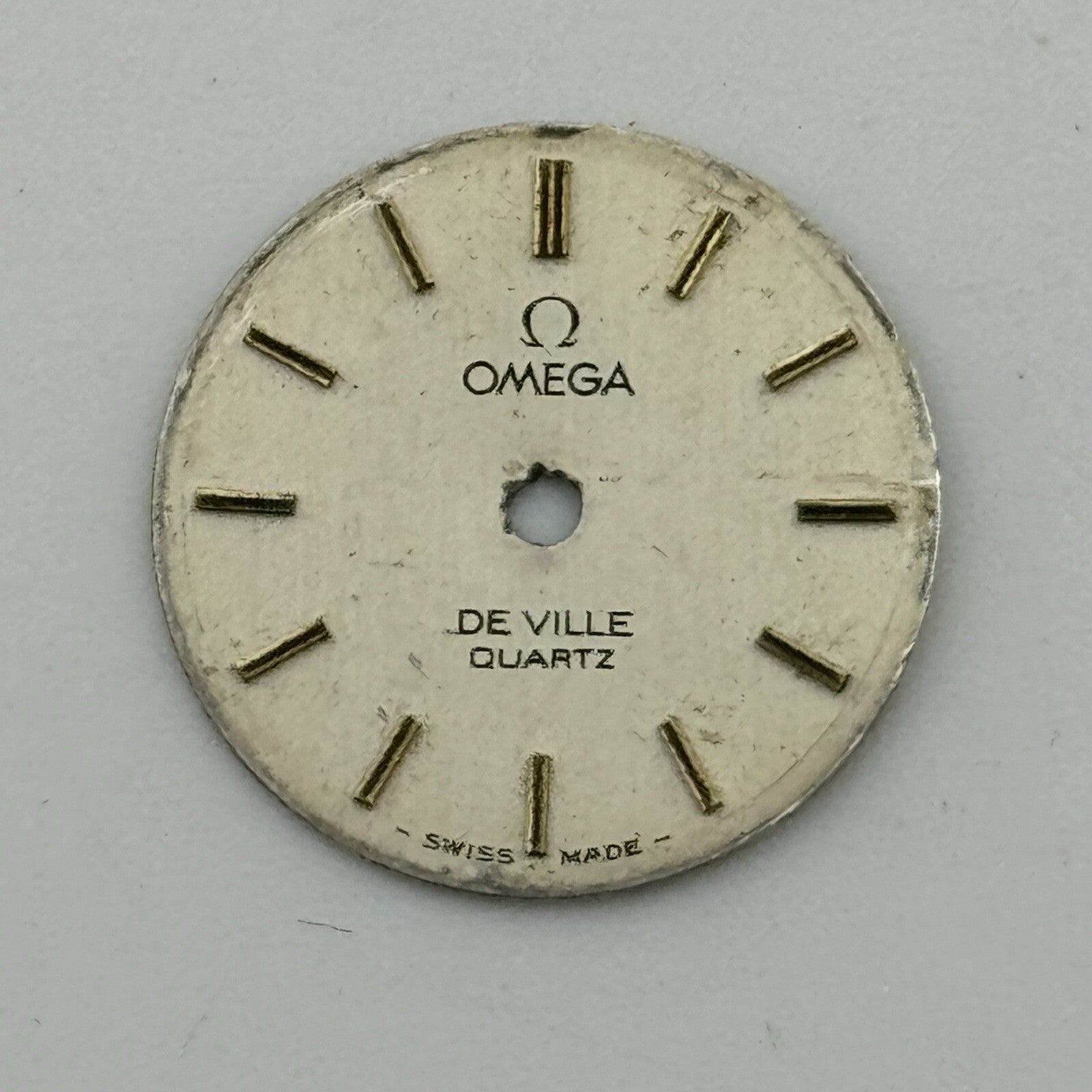 16.4mm Circular Omega De Ville Quartz Ladies Wristwatch Dial Spares Parts Swiss