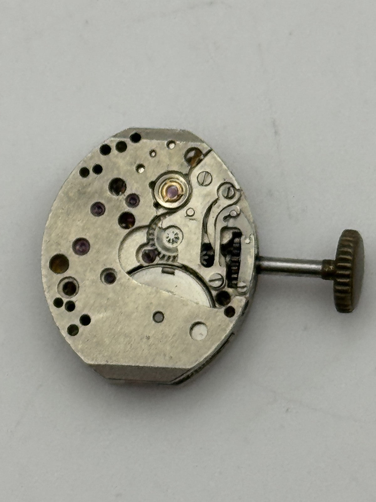 12.9mm Vintage Unknown Cal 121 Manual Wind Swiss Watch Movement PARTS REPAIR