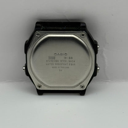Casio W-86  Quartz Watch Alarm Chrono Illuminator Thailand 37mm PARTS REPAIR