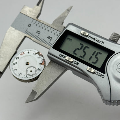 25.1mm Men's Unidentified Swiss Sub Seconds Trench Manual Wind Watch Movement