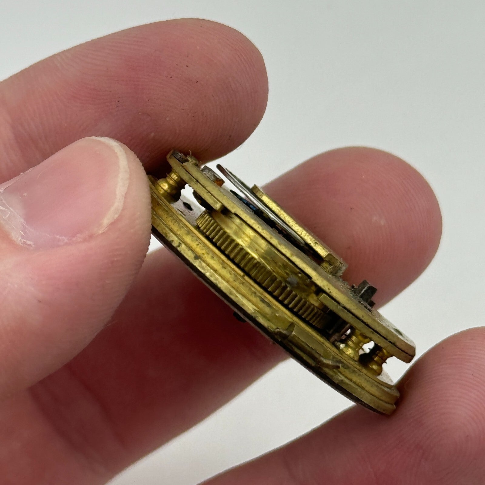 35.8mm Antique Key Wound Pocket Watch Movement PARTS REPAIR SPARES