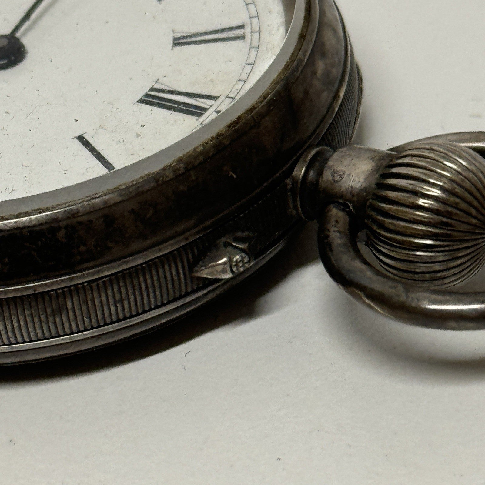 Pin Set Sterling Silver 3/4 Plate Lever English Watch LTD Pocket Watch TO REPAIR