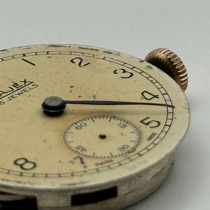 Majex Pierce 103 Watch Movement Running Manual Wind Vintage Parts Repair 23.6mm