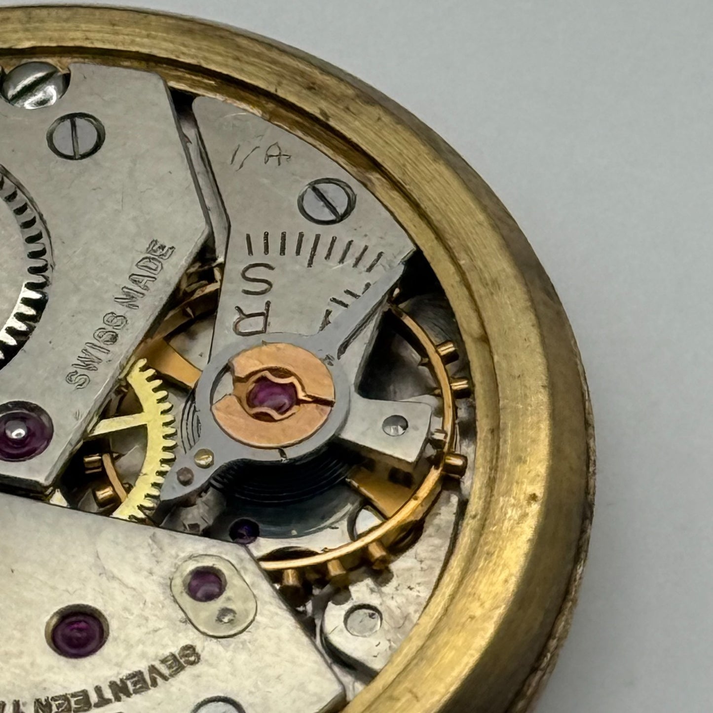 Felsa 398 Watch Movement Trebex Running Manual Wind Vintage Parts Repair 32.6mm