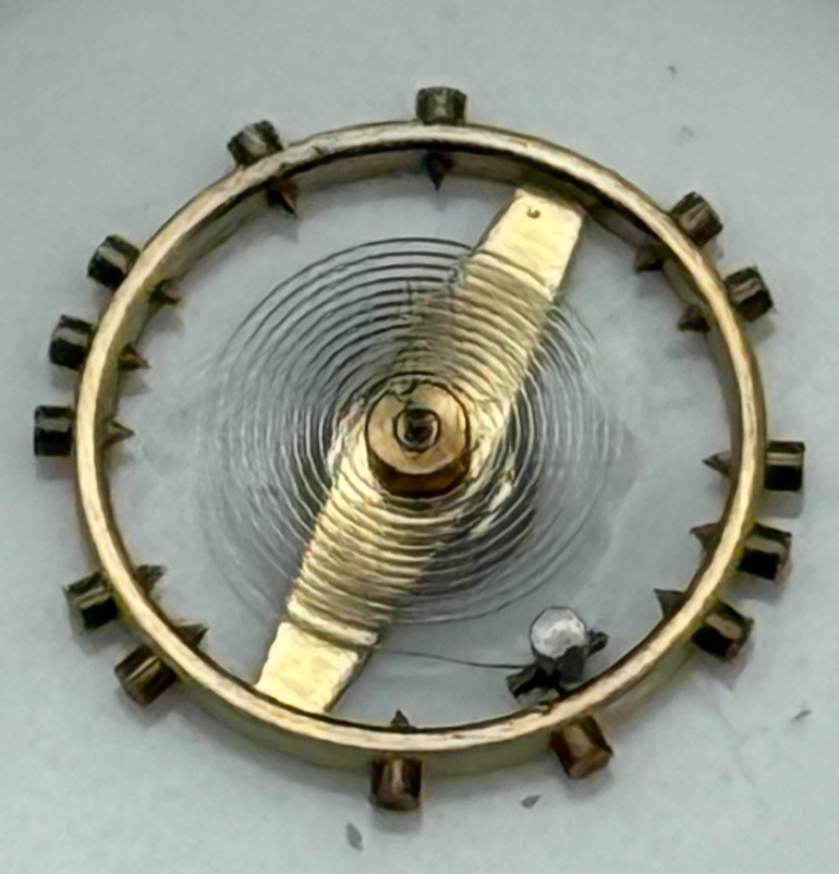 AS 970 Balance Wheel Complete And Spring 8¾’’’ 27 M Watch Movement Parts NOS