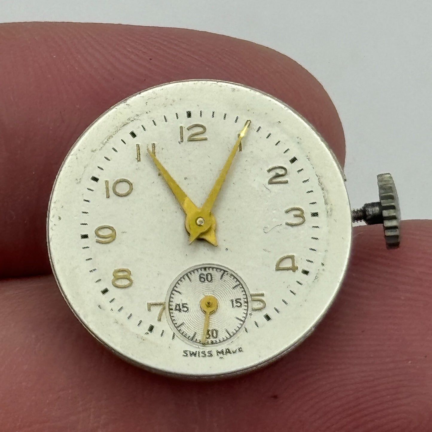 19.7mm Derby D 40 Mystery Dial Manual Wind Swiss Watch Movement PARTS SPARES